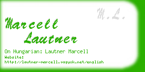 marcell lautner business card